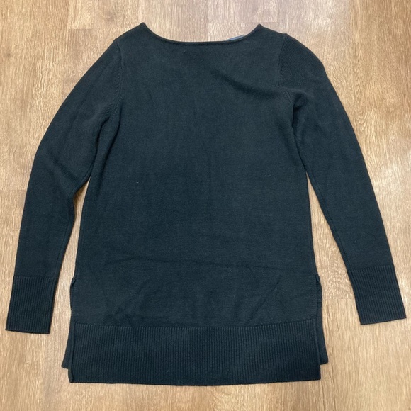 Thalia Sodi Black Sweater with Gold Tone Chain Accent Madrid Small - Picture 9 of 16